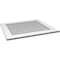 Ekena Millwork Vertical Surface Mount PVC Gable Vent: Non-Functional, w/3-1/2"W x 1"H, Standard Frame, 32"W x 28"H GVPVE32X2801SN - alternate 4